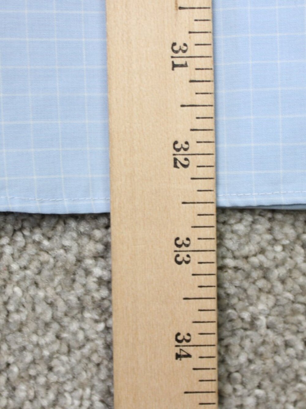 Jos A Bank Shirt Mens 16 1/2, 33 Blue Traveler's Tailored Fit Cotton Long Sleeve - Picture 10 of 11